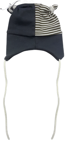 Шапочка цветная с завязками, микс 12098 Шапочка цветная с завязками, микс 12098