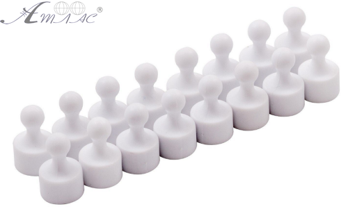 Магнит неодимовый Пешка для доски 12х20мм 1шт Белый  06576