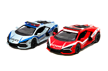 Машинка Kinsmart Lamborghini Revuelto Police/ Firefighter Edition металл  KT5459WPR