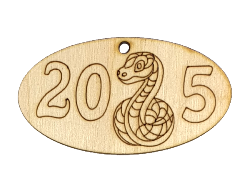 Фигурка фанерная - Змея № 7 кулон 2025 8х4см AS-4879 Фигурка фанерная - Змея № 7 кулон 2025 8х4см AS-4879