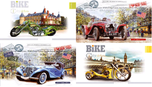 Альбом для рисования скоба А4  8 листов Офорт, Тетрада, Бриск  АА 4508  