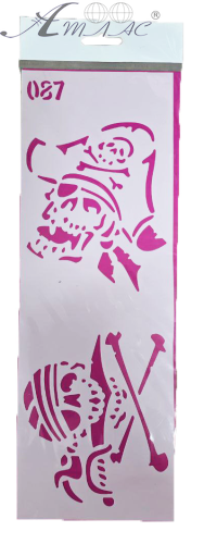 Трафарет для декору м'який, самоклеючий №  087  ТМ-087