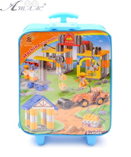 Конструктор Duplo 222-C04 Стройка 78 деталей в чемодане Крупные детали