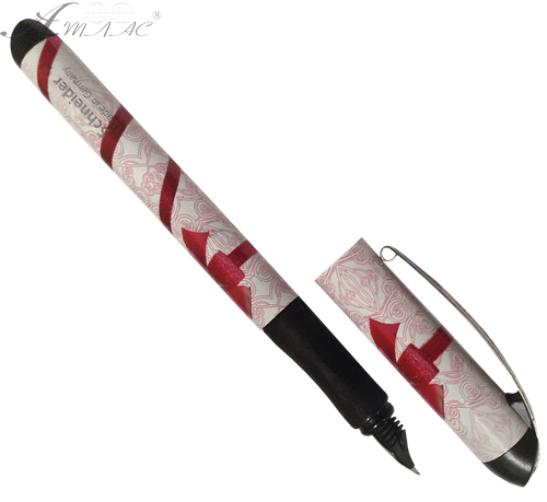 Ручка чорнильна Schneіder Glamur з червоними бантами 08819 Ручка чорнильна Schneіder Glamur з червоними бантами 08819