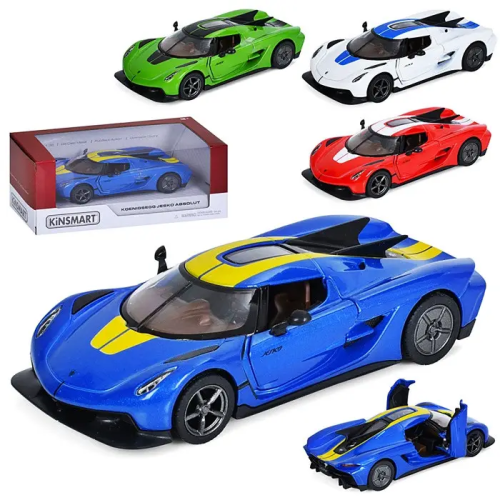 Машинка Kinsmart Koenigsegg Jesko Absolut с полосками металл KT5473FW Машинка Kinsmart Koenigsegg Jesko Absolut с полосками металл KT5473FW