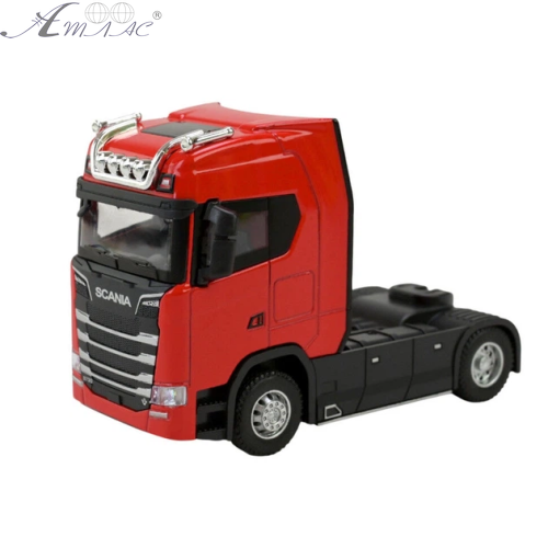 Машинка Автопром Scania вантажівка Червоний метал світло звук  AP7539AB