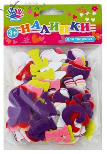 Наклейки 1 Вересня Англійська абетка 100 шт повсть, кольорові 951197