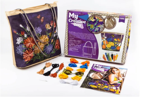 Набор для творчества Вышивка сумки Лентами и бисером My Creative Bag МСВ-01-04 фото 2 Набор для творчества Вышивка сумки Лентами и бисером My Creative Bag МСВ-01-04 фото 2