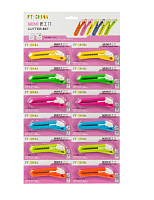 Нож канцелярский 9 мм Мини 8*2см  01845