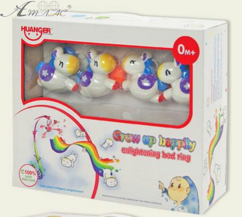 Іграшка Карусель для ліжечка, пластикова Конячки світло, звук  777-1 А