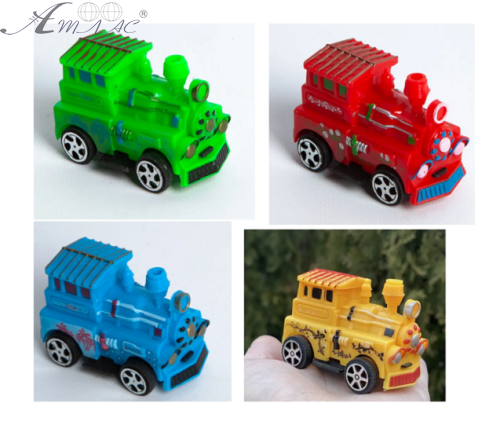Игрушка Паровозики Набор из 4 штук 6 см в коробке  9503