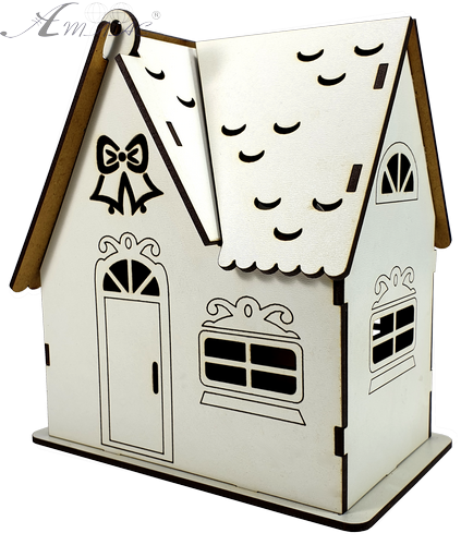 Дом № 10 шкатулка с открывающейся крышей, из МДФ 17 х 10 х 19 см AS-6246, М-2083 Дом № 10 шкатулка с открывающейся крышей, из МДФ 17 х 10 х 19 см AS-6246, М-2083