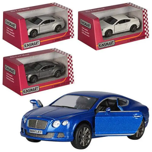 Машинка Kinsmart Bentley Contin. GT Speed 2012 металл KT5369W фото 2 Машинка Kinsmart Bentley Contin. GT Speed 2012 металл KT5369W фото 2