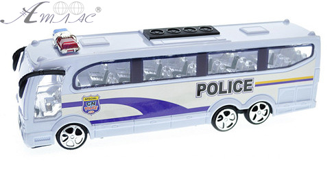 Игрушка Автобус Police пластик 25 см в слюде  818-5