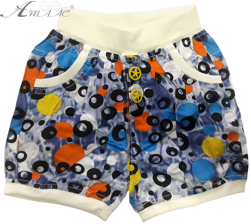 Шорти х/б р. 2-5 р. у яскравий кружечок 14718 Шорти х/б р. 2-5 р. у яскравий кружечок 14718