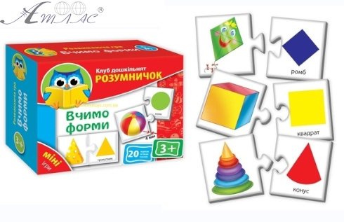 Игрушка Пазлы Мягкие 20 шт "Формы", украинские VT1309-05 Игрушка Пазлы Мягкие 20 шт "Формы", украинские VT1309-05