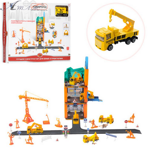 Іграшка Гараж Комбогород, з 1 машинкою 54 деталі, 8899-11 Іграшка Гараж Комбогород, з 1 машинкою 54 деталі, 8899-11