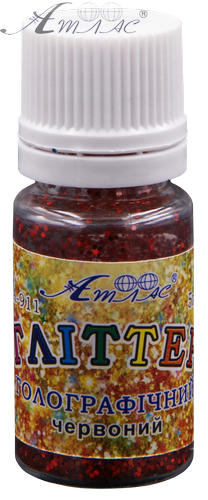 Блестки (Глиттер) Голографические Атлас 5 гр - Красный AS-2008, А-911 фото 2 Блестки (Глиттер) Голографические Атлас 5 гр - Красный AS-2008, А-911 фото 2