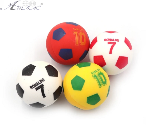 Игрушка Мяч попрыгунчик 5см. резиновый футбольный микс цветов  9562-5,0