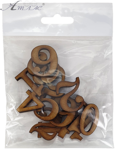 Цифры для часов арабские 12 шт высотой 3 см из МДФ AS-6512 фото 2 Цифры для часов арабские 12 шт высотой 3 см из МДФ AS-6512 фото 2