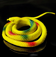 Игрушка силиконовая антистресс Змея Желтая 74 см  17907