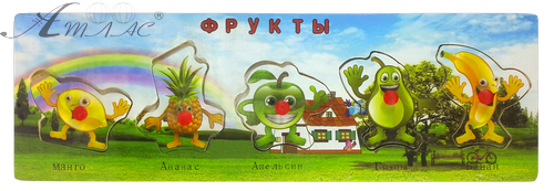 Игрушка Деревянная Пазл Фрукты 30 х 10 см 07695 Игрушка Деревянная Пазл Фрукты 30 х 10 см 07695