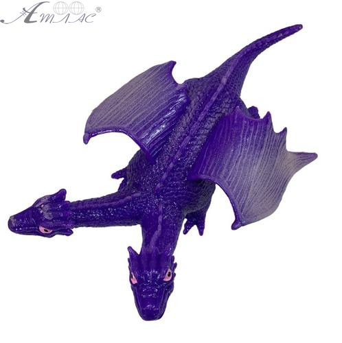 Игрушка Силиконовая тянучка Дракон двуглавый Фиолетовый 17 см 11676 фото 2 Игрушка Силиконовая тянучка Дракон двуглавый Фиолетовый 17 см 11676 фото 2