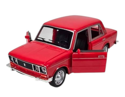 Машинка Best Model ВАЗ 2106 Жигули Красная свет звук пластик 18см  D700-11D фото 2
