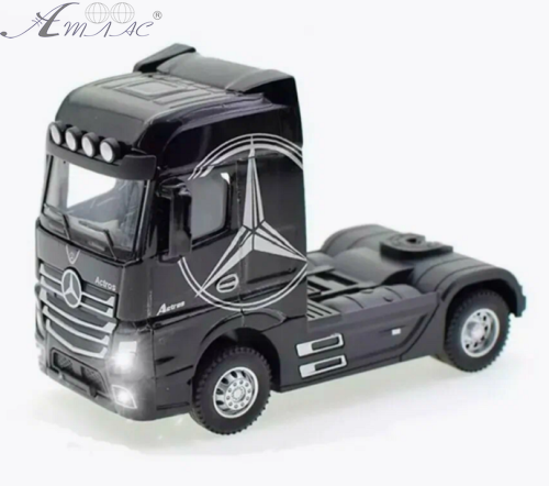 Машинка Автопром Mercedes Actros фура чорна інерційна метал 31 см 7540 фото 2 Машинка Автопром Mercedes Actros фура чорна інерційна метал 31 см 7540 фото 2
