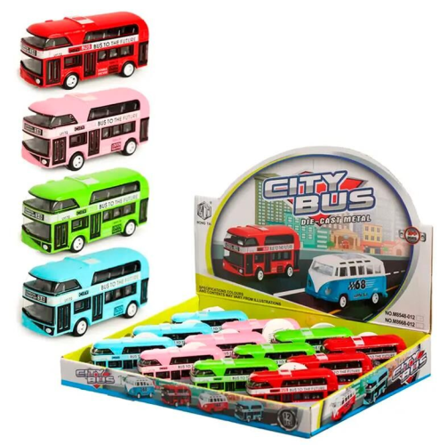 Игрушка Автобус Двухэтажный London метал 9,5см M8548-012 Игрушка Автобус Двухэтажный London метал 9,5см M8548-012