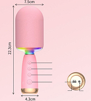 Іграшка Мікрофон караоке + колонка рожевий  11390