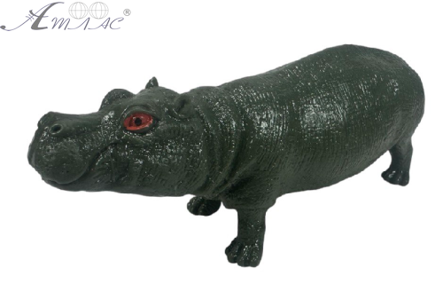 Игрушка силиконовая антистресс, дикие животные Бегемот 14см 03829 Игрушка силиконовая антистресс, дикие животные Бегемот 14см 03829