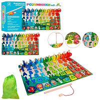 Іграшка Дерев'яна Розумники 2 цифри, Урк. абетка  MD2771-UA