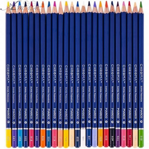 Карандаши цветные Marco Chroma  48 цветов шестигранные 8010-48CB фото 3