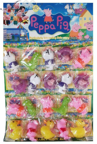 Игрушка Герои Мультфильмов популярные резиновая, 9 см  12537