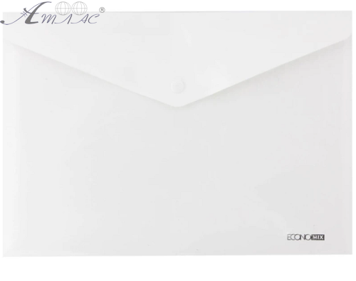 Папка на кнопці А4 Economix прозора 31301-00 Папка на кнопці А4 Economix прозора 31301-00