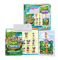 Іграшка інтерактивна книга "Світ Тварин" навчання з Укр озвучкою  70456