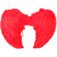 Іграшка Крила Ангела Червоні карнавальні ПЕРО 45 х 33см  03788