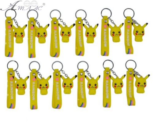 Брелок Пикачу с силиконовым браслетом 5 см 09338 Брелок Пикачу с силиконовым браслетом 5 см 09338