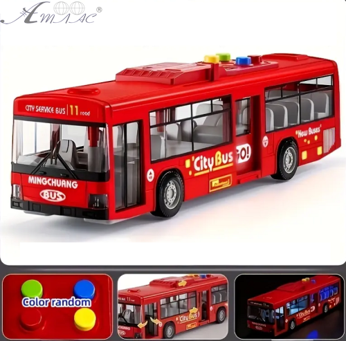 Игрушка Автобус Sity красный двери открываются+свет+звук 28 см 1106А Игрушка Автобус Sity красный двери открываются+свет+звук 28 см 1106А