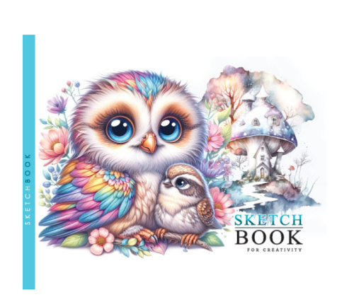 Скетчбук для рисования Bourgeois 148х105 Сова 24 листа  24335