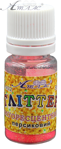 Блискітки (Гліттер) Флуоресцетний Атлас 5 гр - Персиковий AS-2032, А-932 фото 2 Блискітки (Гліттер) Флуоресцетний Атлас 5 гр - Персиковий AS-2032, А-932 фото 2