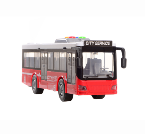 Игрушка Автобус CITY SERIES Красный двери открываются свет звук 28 см RJ5503 фото 2 Игрушка Автобус CITY SERIES Красный двери открываются свет звук 28 см RJ5503 фото 2