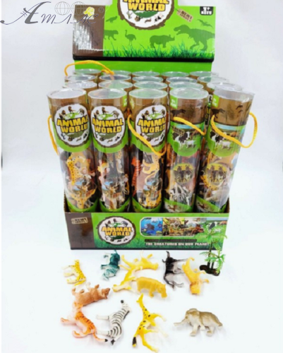 Іграшка Набір Тварини Африки 12 шт в тубе 23-182 Іграшка Набір Тварини Африки 12 шт в тубе 23-182