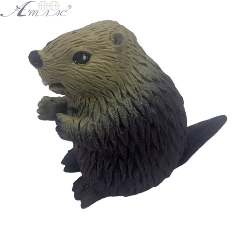 Игрушка Силиконовая тянучка Бобер 7 см коричневый 08792 Игрушка Силиконовая тянучка Бобер 7 см коричневый 08792