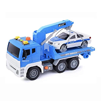 Игрушка Машинка Эвакуатор + Полиция инерционная свет и звук 31 см  WY831B