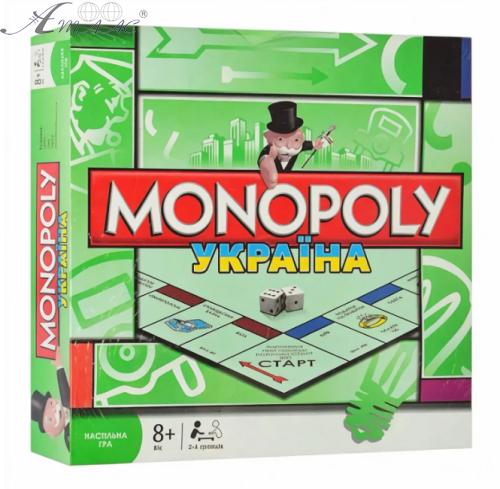 Гра Настільна Монополія Україна в коробці 6123UA Гра Настільна Монополія Україна в коробці 6123UA