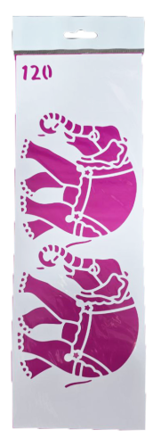 Трафарет для декора мягкий, самоклеящийся №  120  ТМ-120