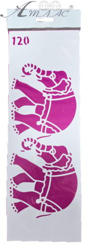 Трафарет для декору м'який, самоклеючий №  120  ТМ-120