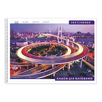 Альбом для рисования, спираль Бриск 50 листов 100 г микс  01903